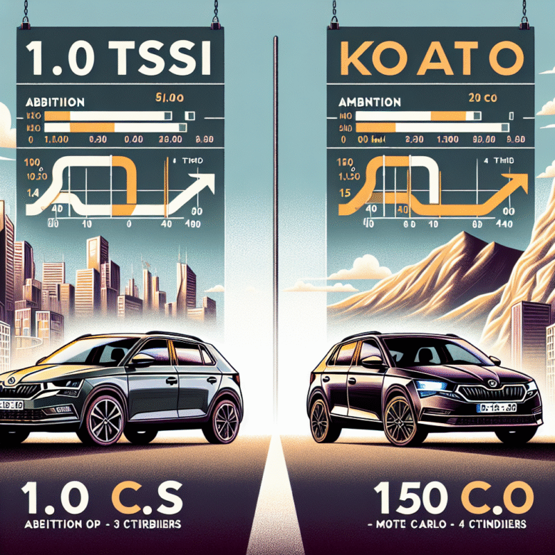 Ce diferențe există între motoarele 1.0 TSI și 1.5 TSI pe Skoda Kamiq?