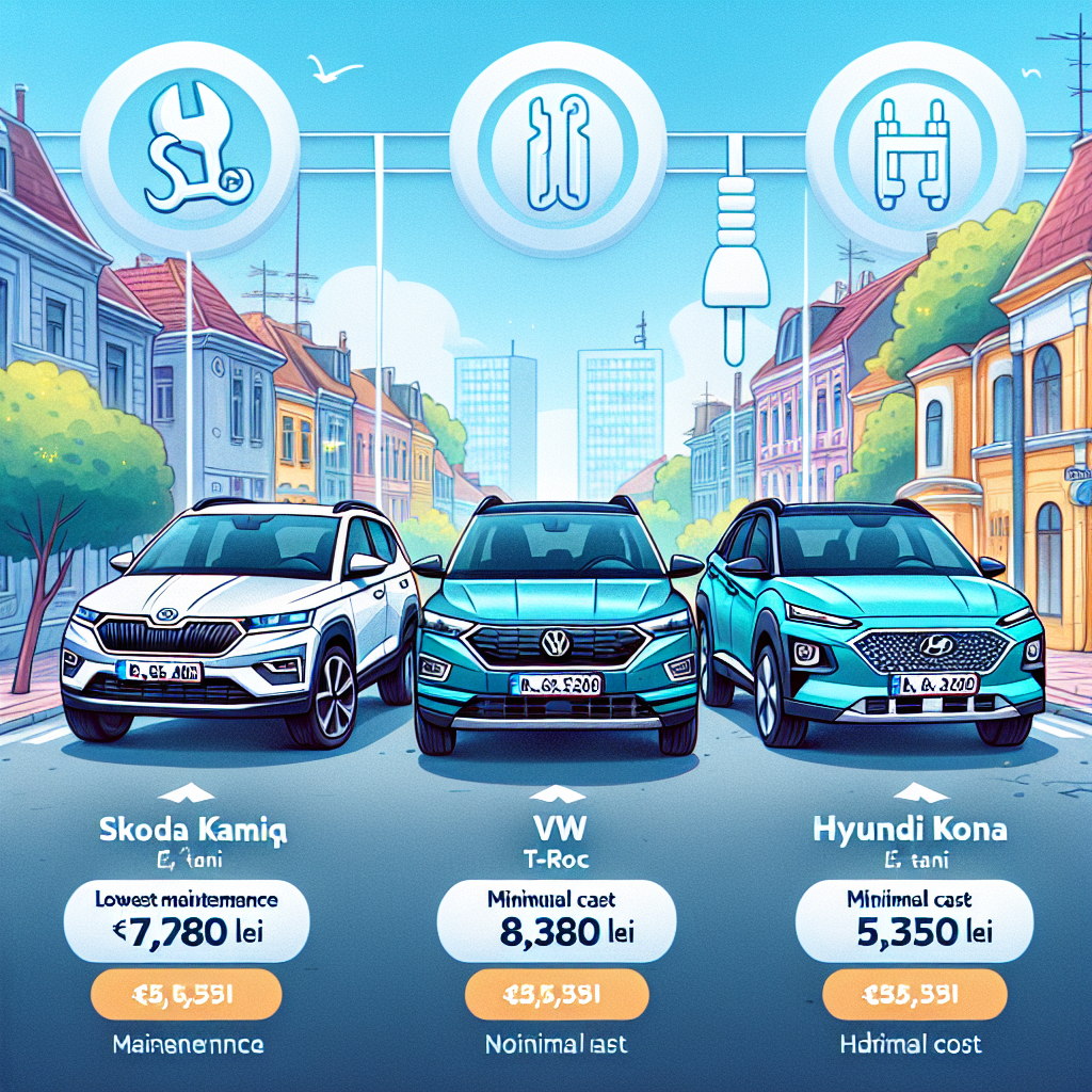 Cât costă întreținerea unei Skoda Kamiq comparativ cu VW T-Roc sau Hyundai Kona?