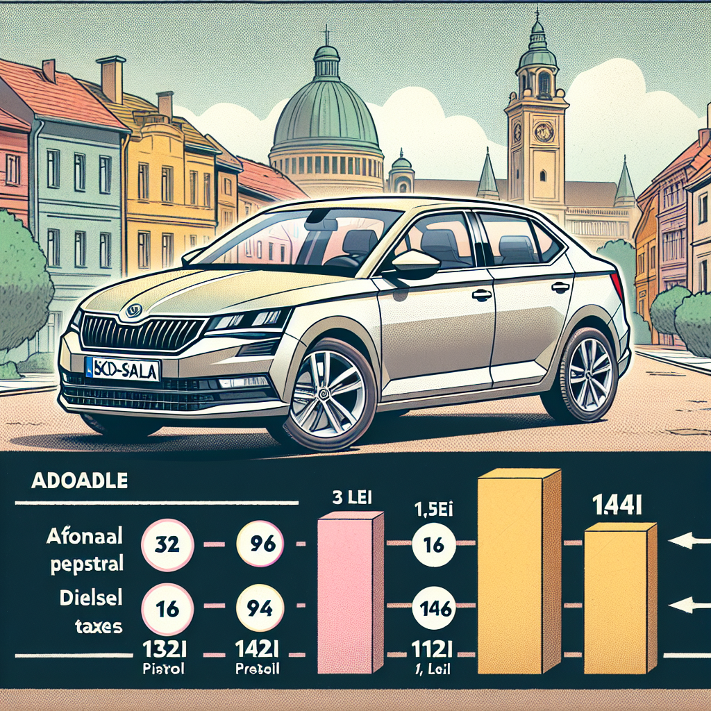 Cât este impozitul pentru motorizările pe benzină și diesel la Skoda Scala?