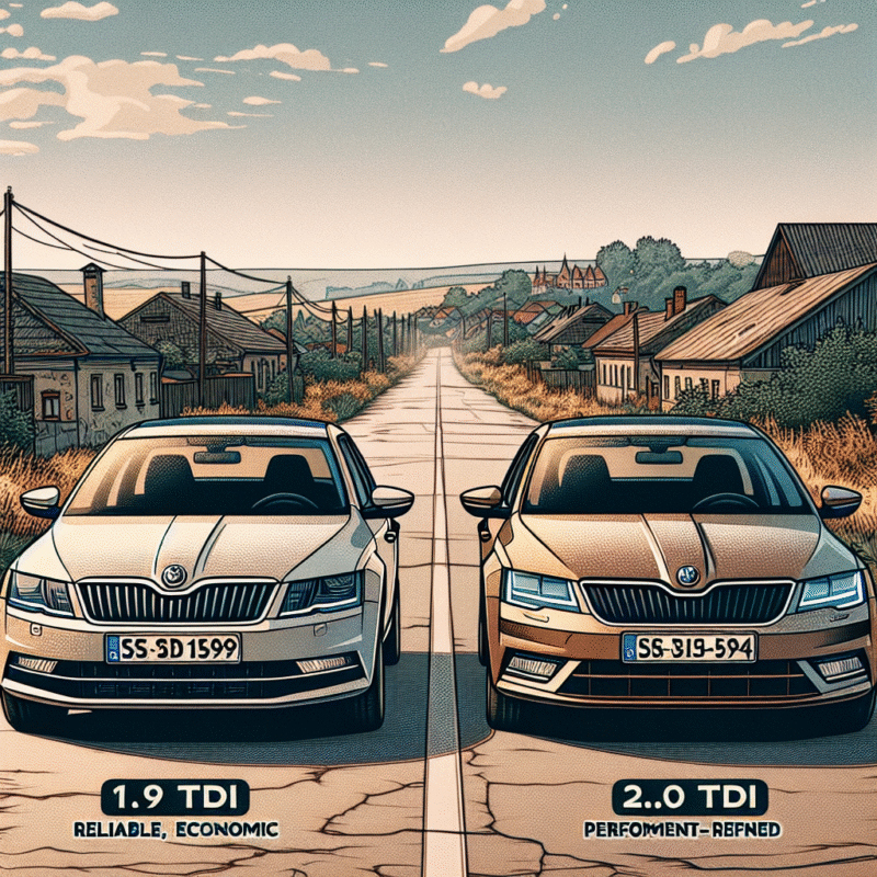 Ce diferențe există între motoarele 1.9 TDI și 2.0 TDI pe Skoda Octavia Mk2?