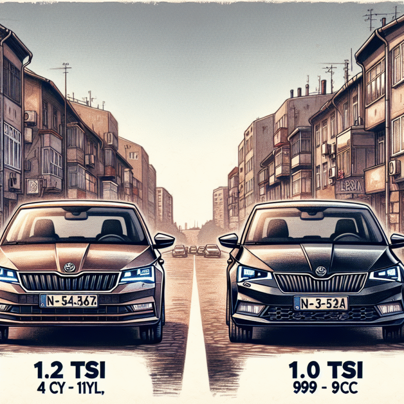Ce diferențe există între motoarele 1.0 TSI și 1.2 TSI pe Skoda Fabia Mk3?