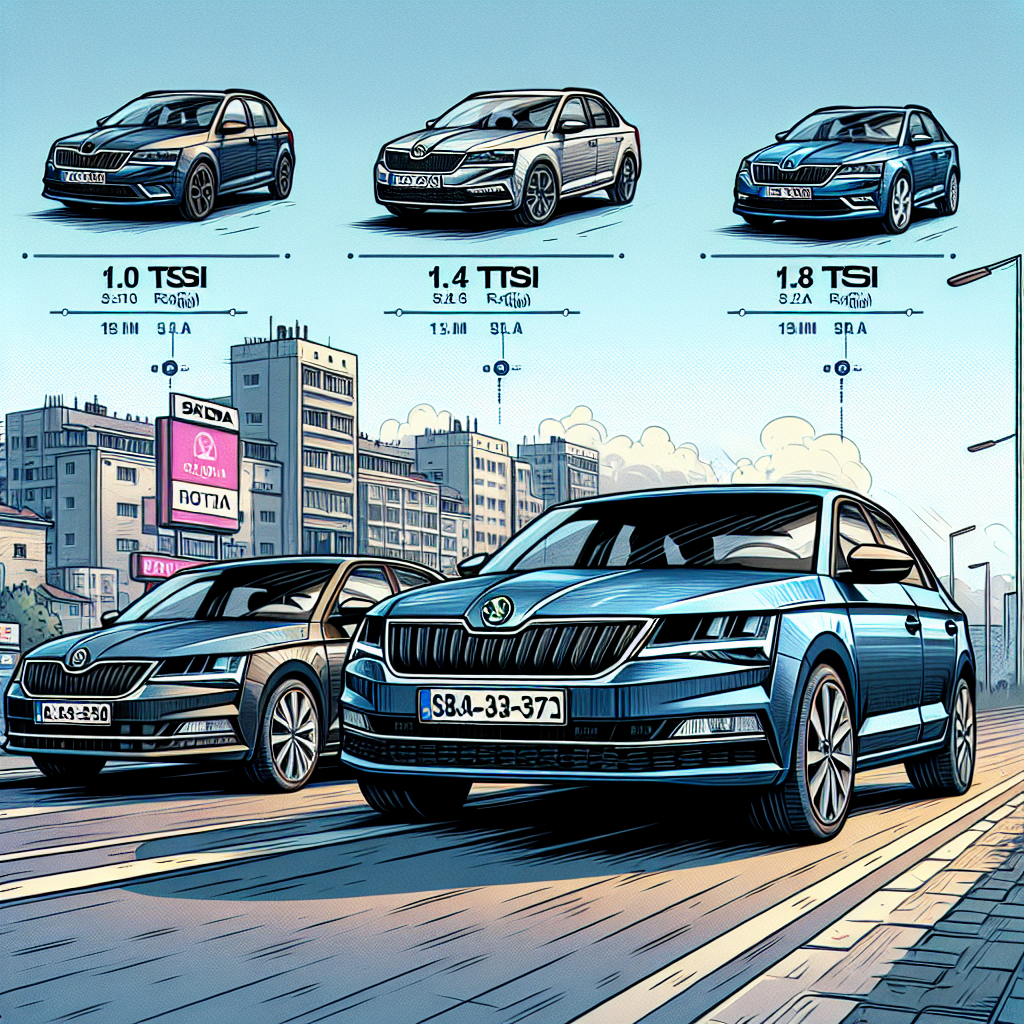 Ce diferențe există între motoarele 1.0 TSI, 1.4 TSI și 1.8 TSI pe Skoda Octavia Mk3?