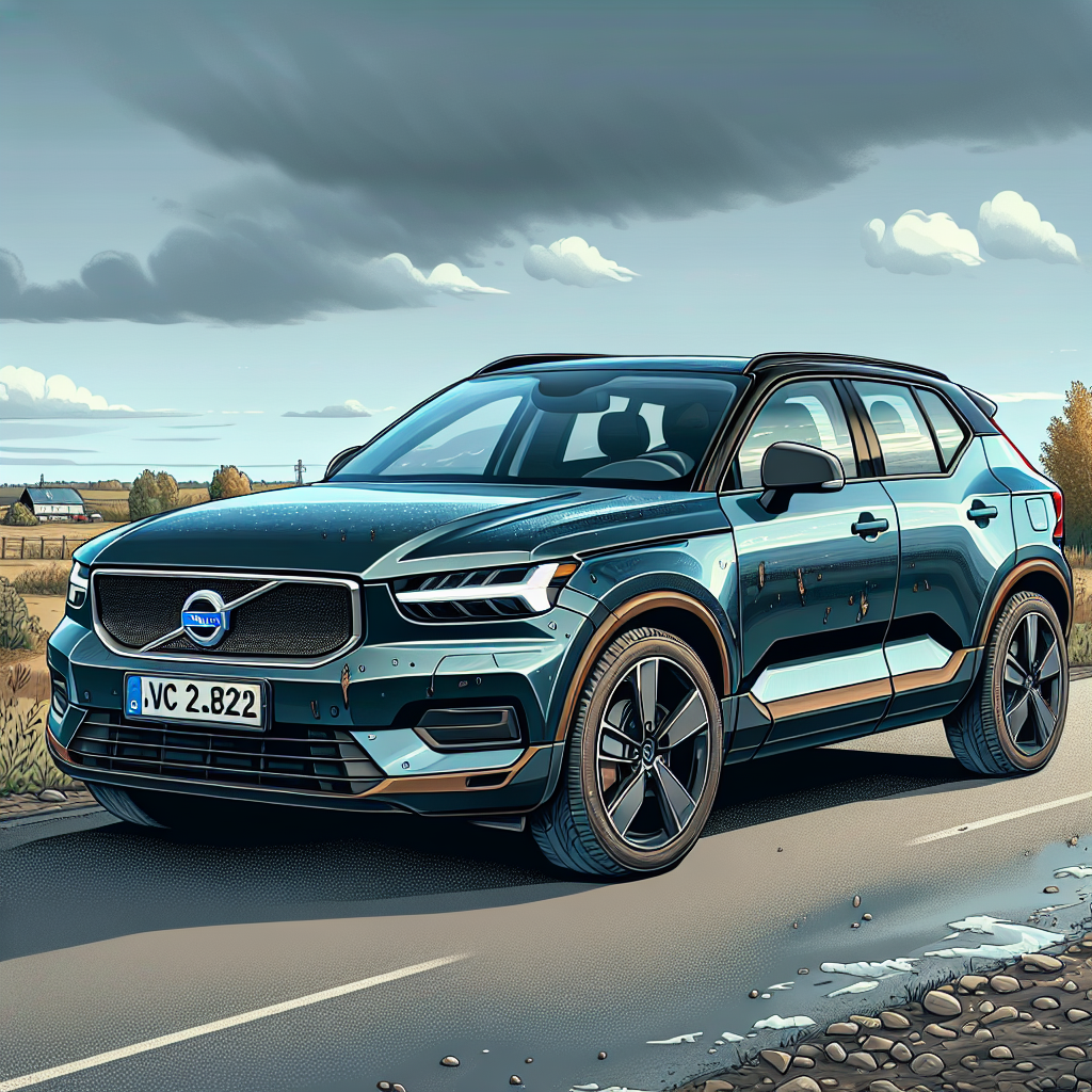 Volvo XC40 facelift: cum rezistă vopseaua și elementele cromate