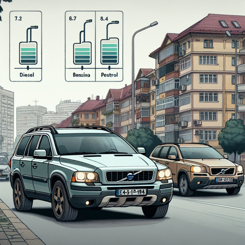 Consum real Volvo XC90 prima generație: diesel vs benzină, oraș vs extraurban