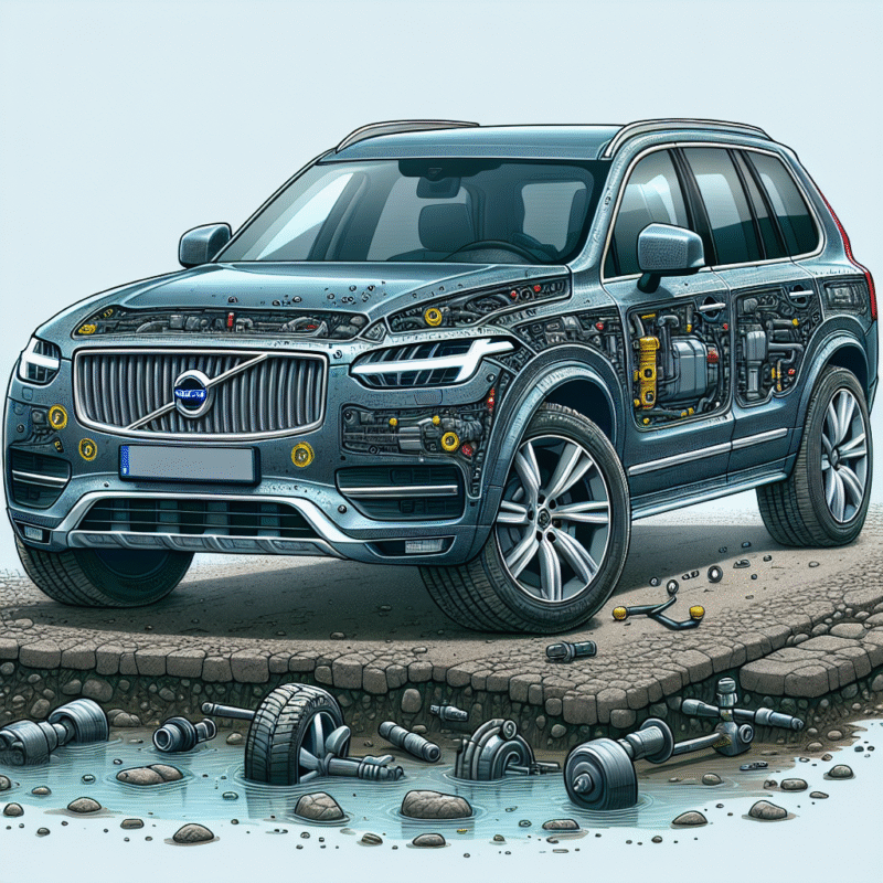 Direcția la Volvo XC90 a doua generație: jocuri, casetă, bielete