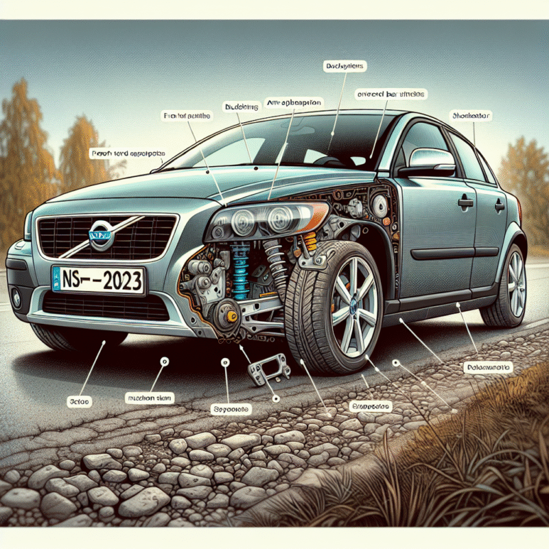 Suspensia față la Volvo C30: bucșe, bielete, amortizoare – ce se strică des