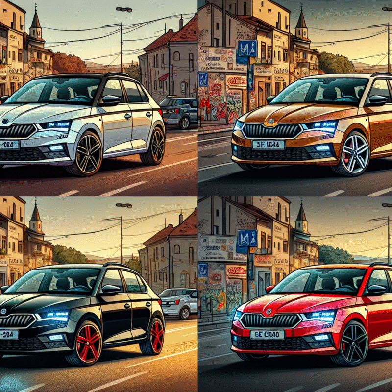 Dotări și echipări Fabia Mk4: ce primești pe SE, SE L, Colour Edition, Monte Carlo