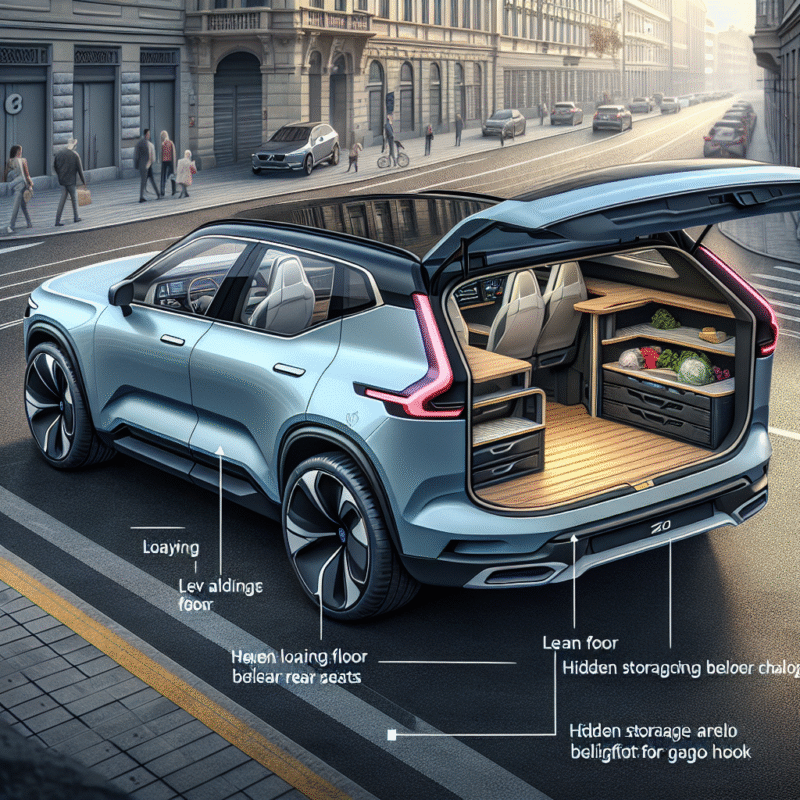 Portbagajul la Volvo EX30: volum real, organizare și soluții smart